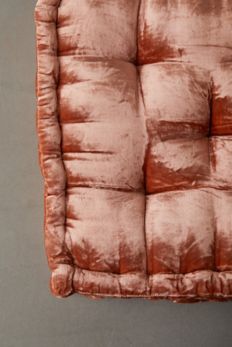 Slide View: 4: Ruthie Velvet Floor Pillow