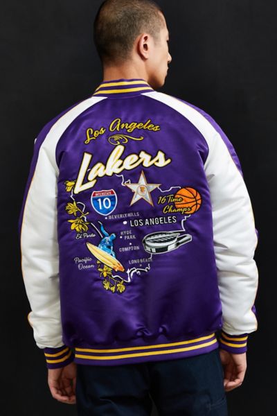 black lakers starter jacket