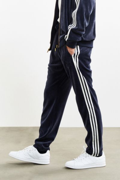 velour track pants adidas