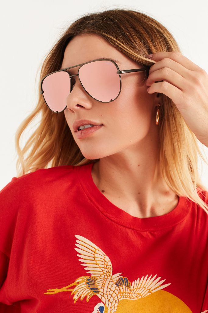 Quay X Desi Perkins High Key Aviator Sunglasses Urban Outfitters