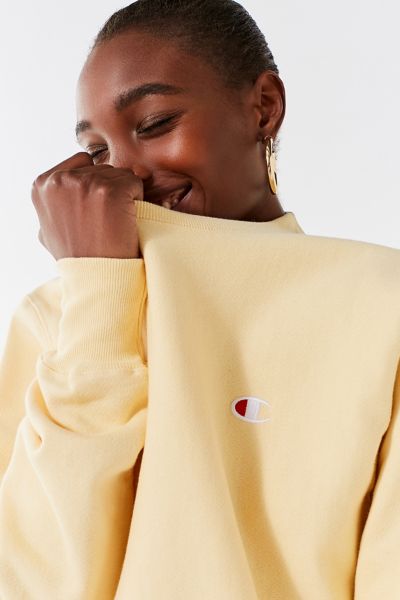 champion sweatshirt light yellow