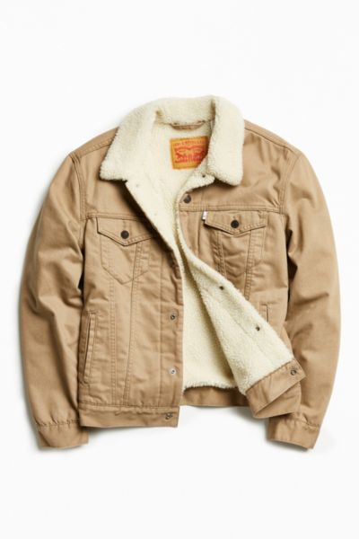 levi's flannel sherpa trucker jacket