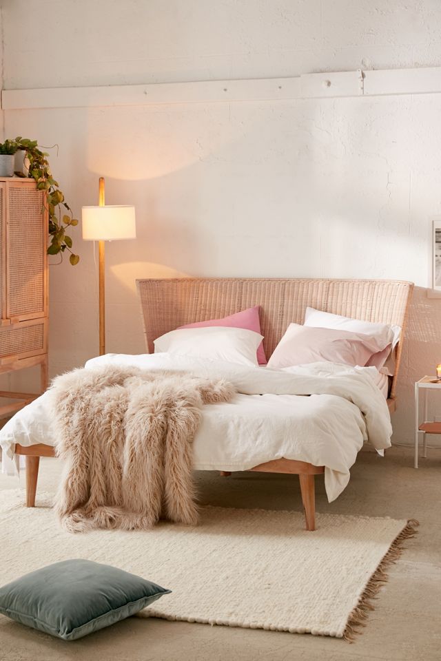 Marte Woven Windsor Platform Bed Urban Outfitters