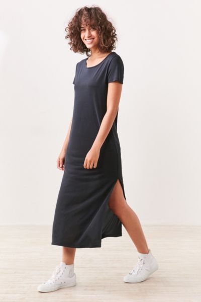 Noise Side-Slit Midi T-Shirt Dress 