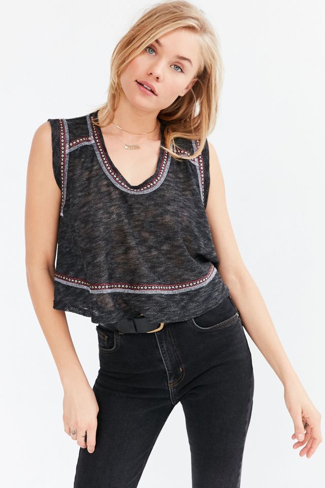 Ecote Andy Embroidered Tank Top | Urban Outfitters