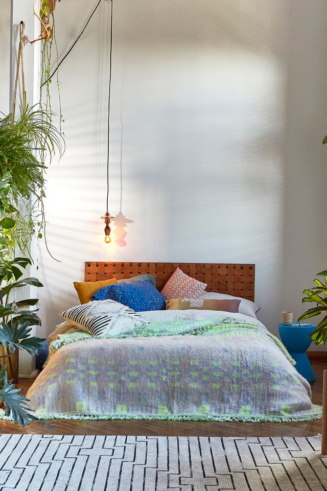 Alda Woven Leather Headboard Urban Outfitters