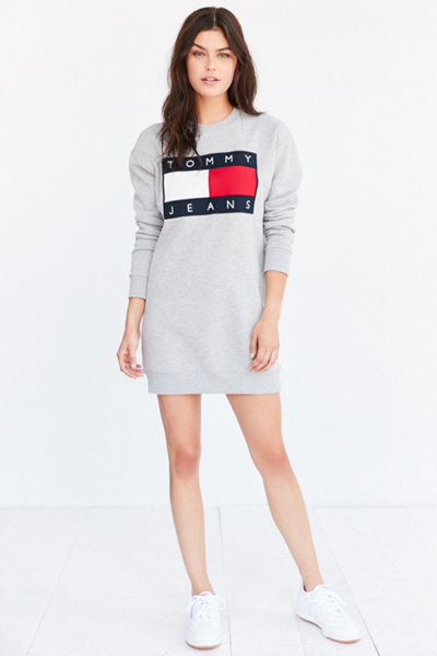 tommy sweatshirt dress