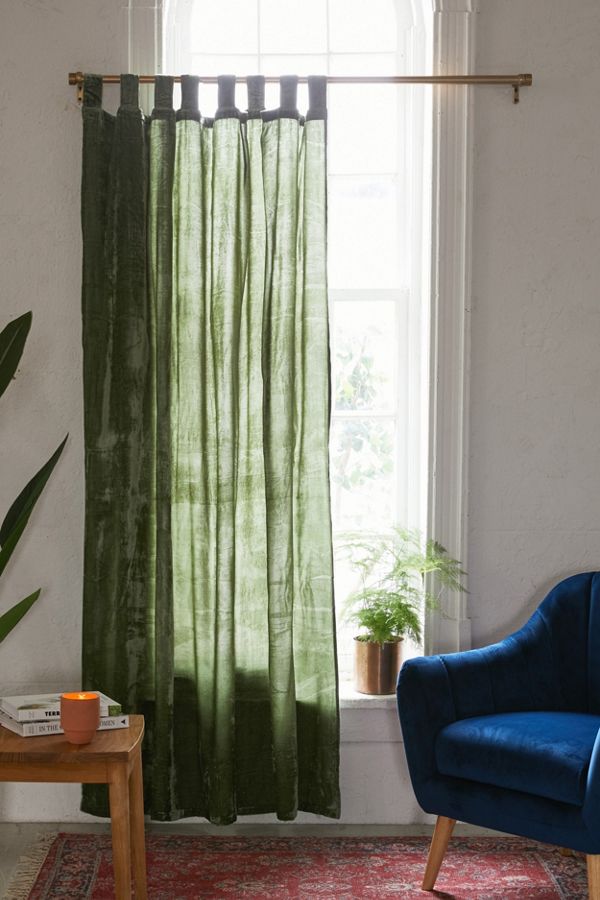 Crushed Velvet Window Curtain 037 b