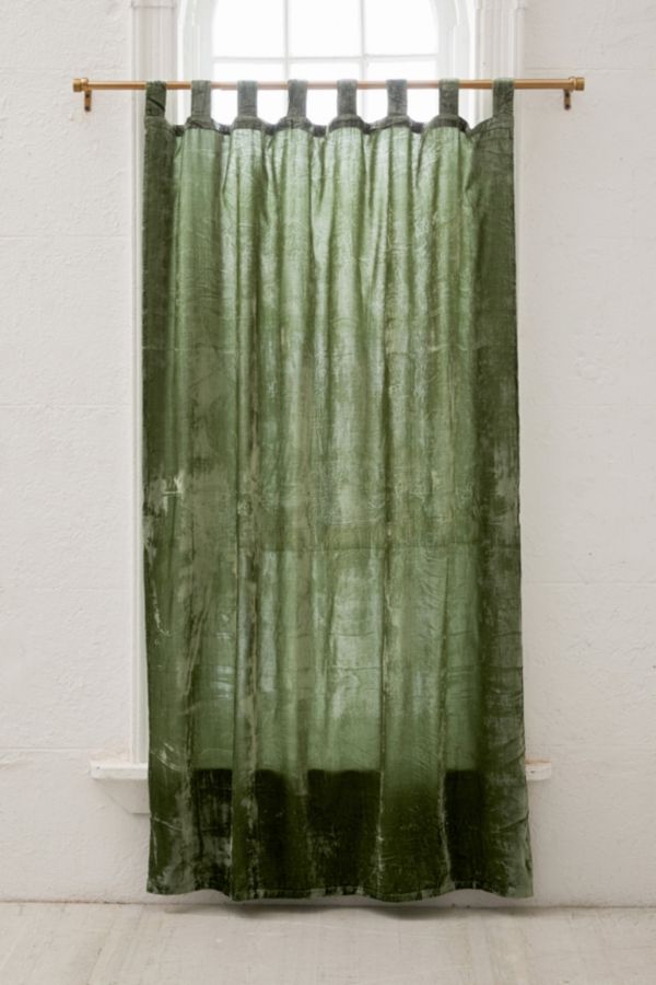 Crushed Velvet Window Curtain Urban Outfitters