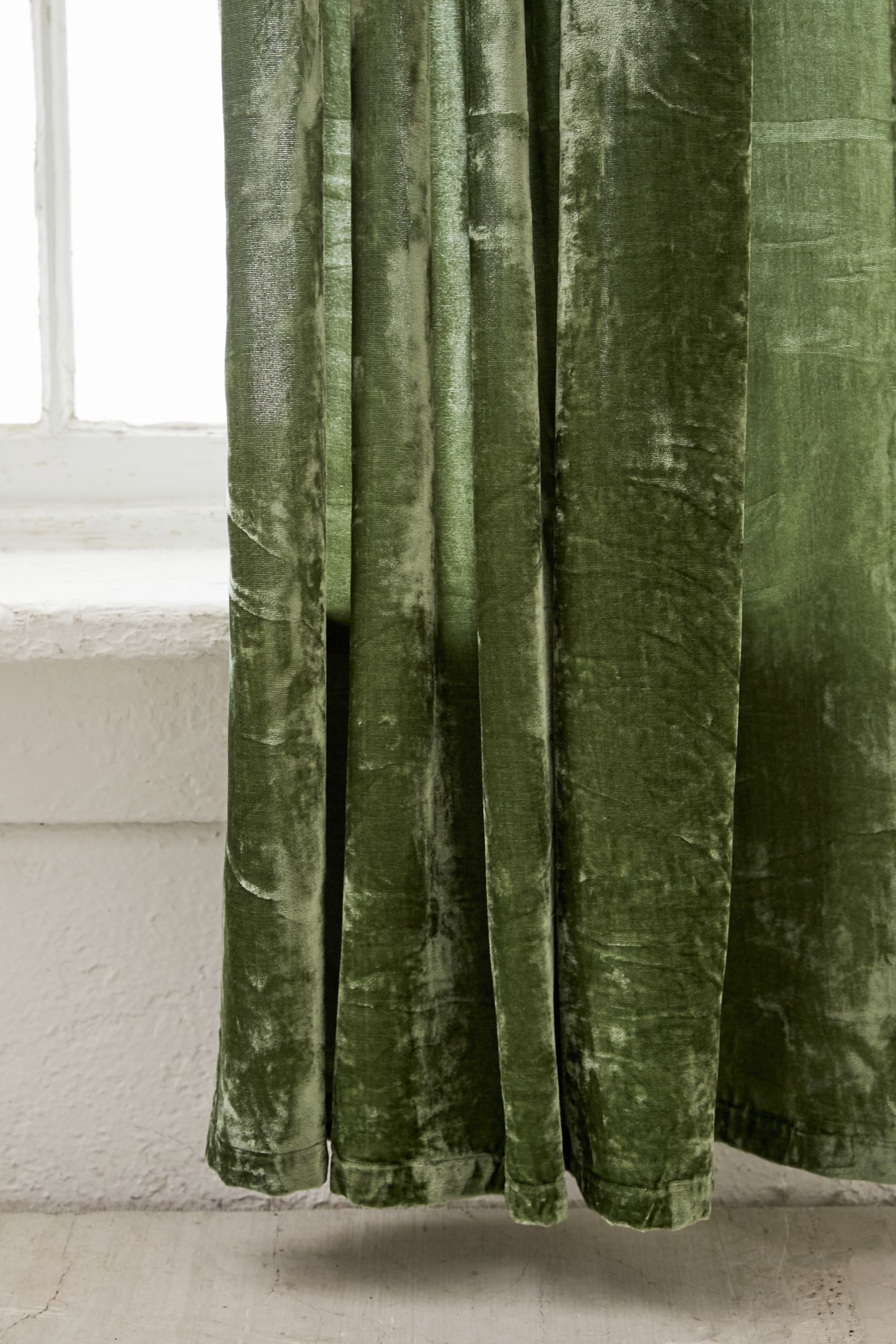 Crushed Velvet Window Curtain Urban Outfitters Canada