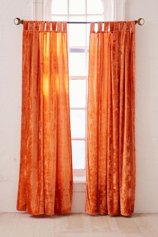 Crushed Velvet Opaque Window Curtain Urban Outfitters