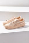 puma basket platform leather