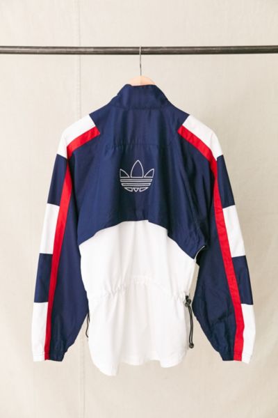 adidas vintage windbreaker jacket red