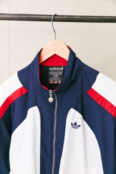 adidas vintage jacket red white blue