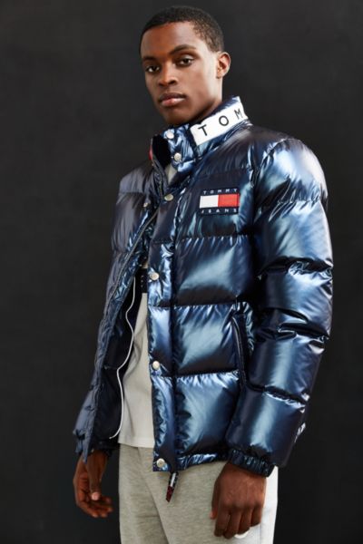 tommy jeans 90s down puffer jacket in navy