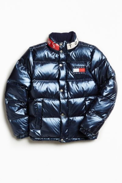 tommy jeans puffer jacket 90s