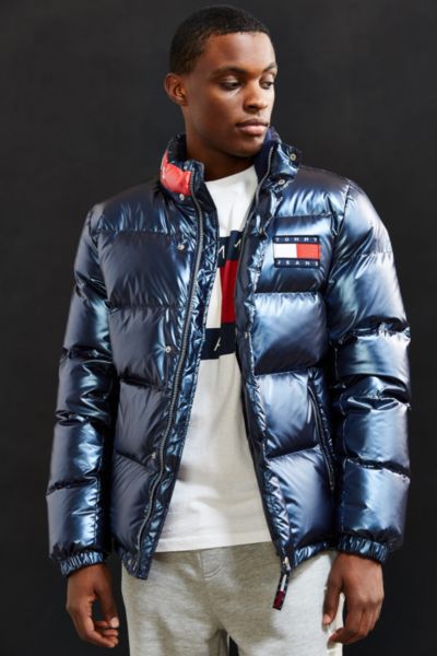 tommy hilfiger puffer jacket urban outfitters