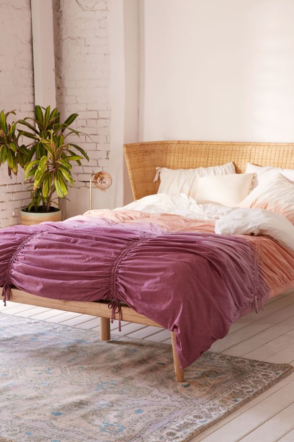 Dip Dye Cinched Duvet Cover Urban Outfitters