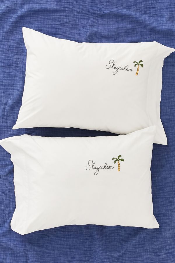 Staycation Pillowcase Set Urban Outfitters