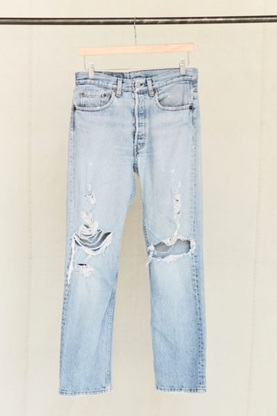 501 distressed jeans