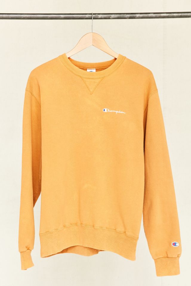 Vintage Champion Mustard Sweatshirt | Urban Outfitters