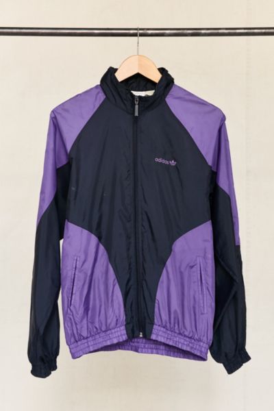 vintage purple adidas windbreaker