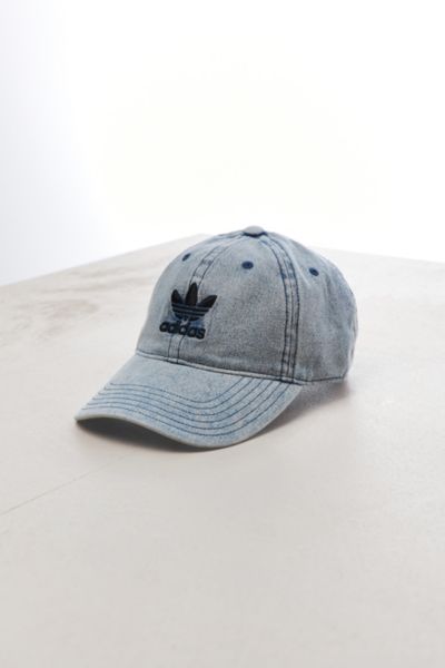 adidas relaxed denim baseball hat