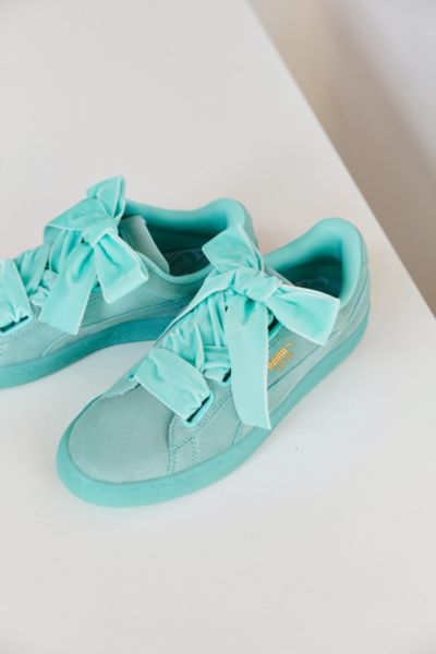 Puma Mint Suede Heart Sneaker | Urban Outfitters