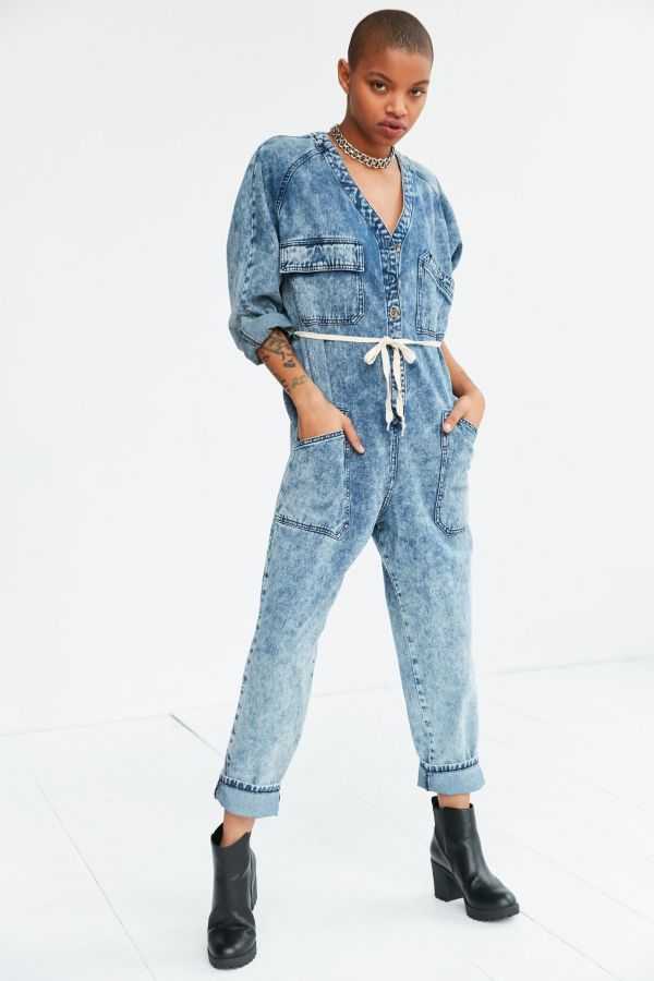 BDG Riveter Denim Coverall Jumpsuit Urban Outfitters