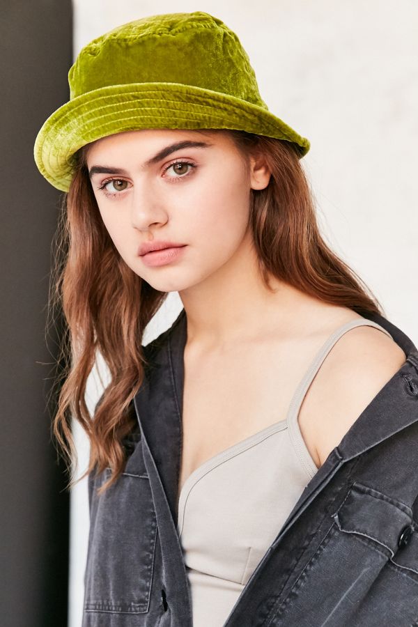 Velvet Bucket Hat Urban Outfitters