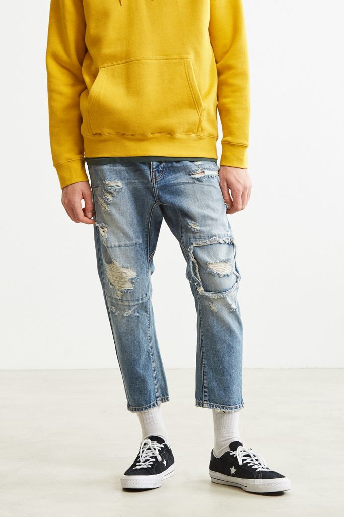 One Teaspoon Shredded Blue Tapered Jean | Urban Outfitters