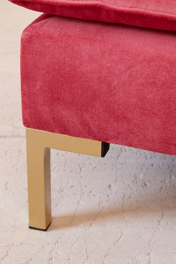 Cecilia Velvet Sectional Sofa Urban Outfitters