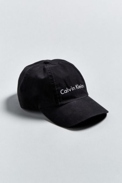 calvin klein canvas baseball hat