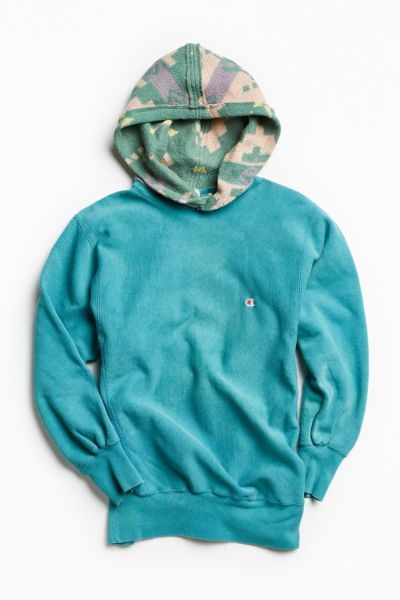 vintage champion blanket hoodie sweatshirt