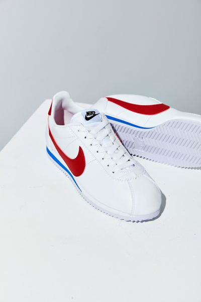 white red and blue nike cortez