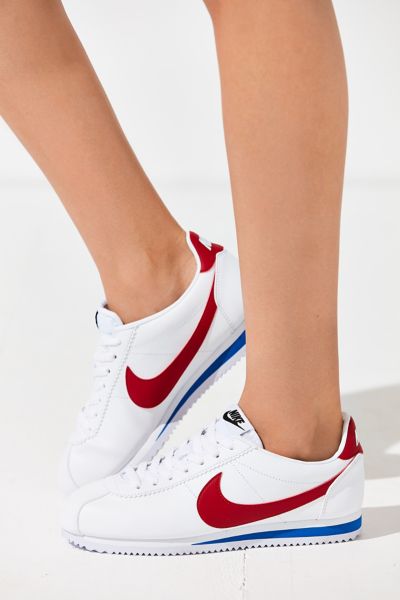 red white and blue nike cortez womens