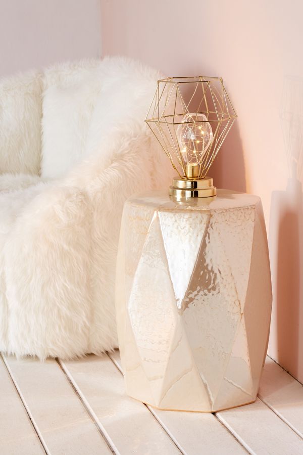 Serena Geo Caged Table Lamp Urban Outfitters