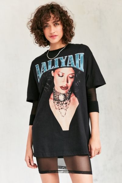 aaliyah t shirt urban outfitters