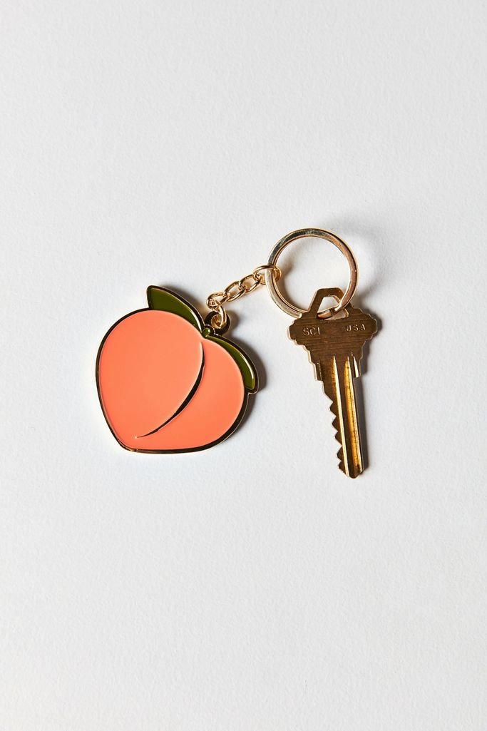 VERAMEAT Peach Keychain Urban Outfitters