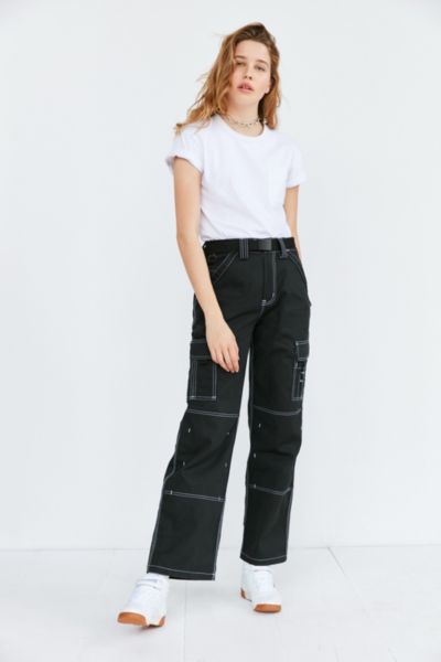 urban outfitters black cargo pants