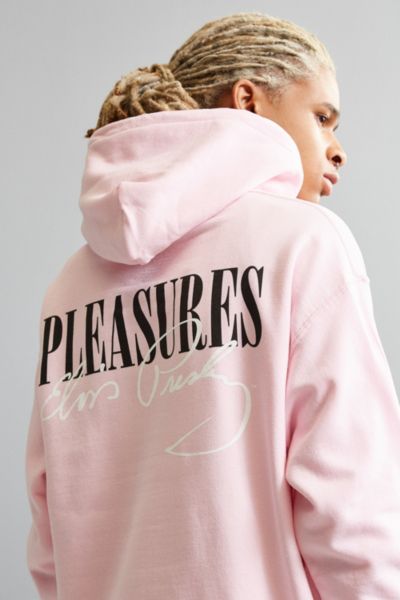 pleasures pink hoodie