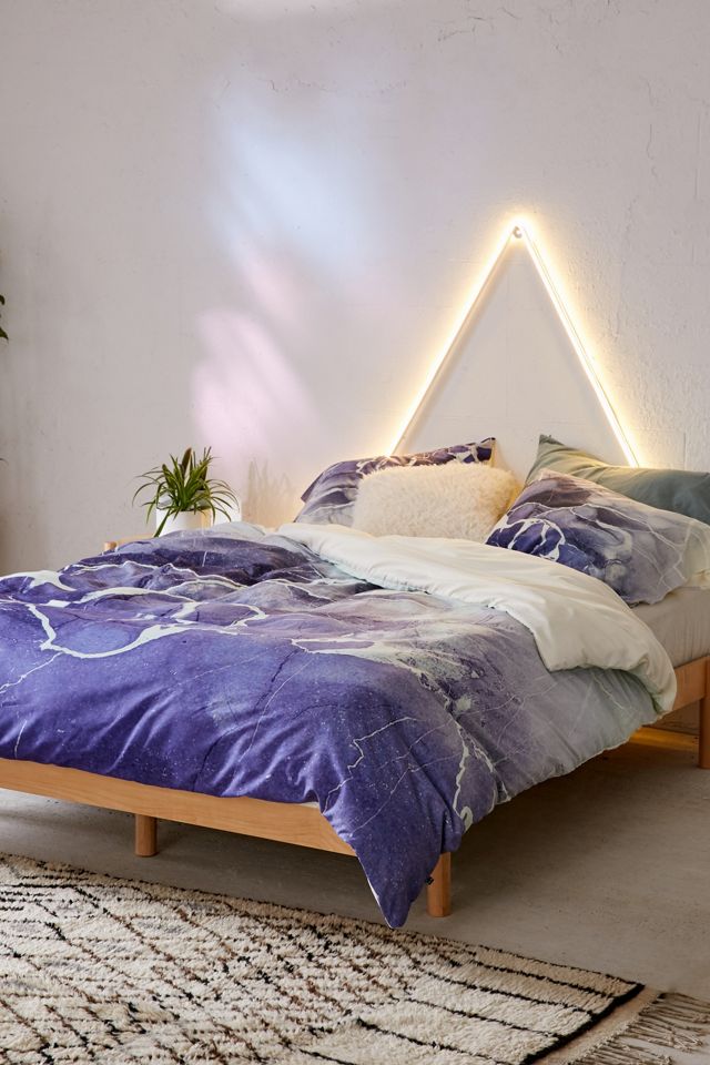 Emanuela Carratoni For DENY Ultramarine Marble Duvet Cover Urban Outfitters