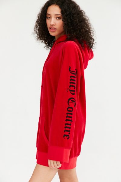 juicy couture oversized velour hoodie