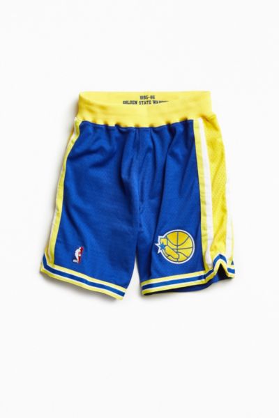 warriors authentic shorts