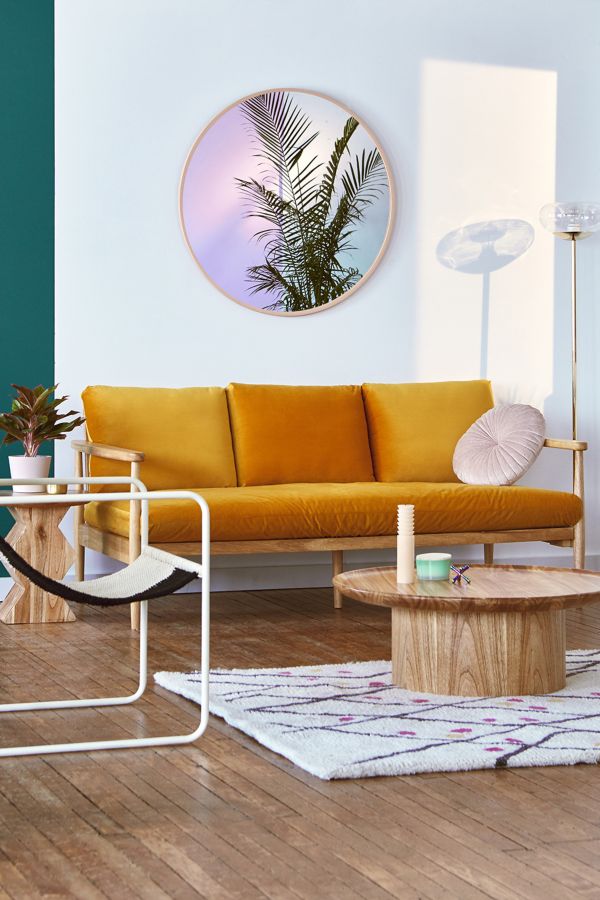 Minna Velvet Sofa Urban Outfitters