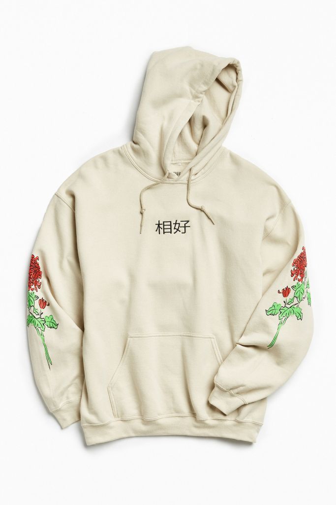 flower graphic hoodie