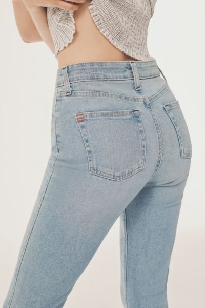 high rise crop kick jeans