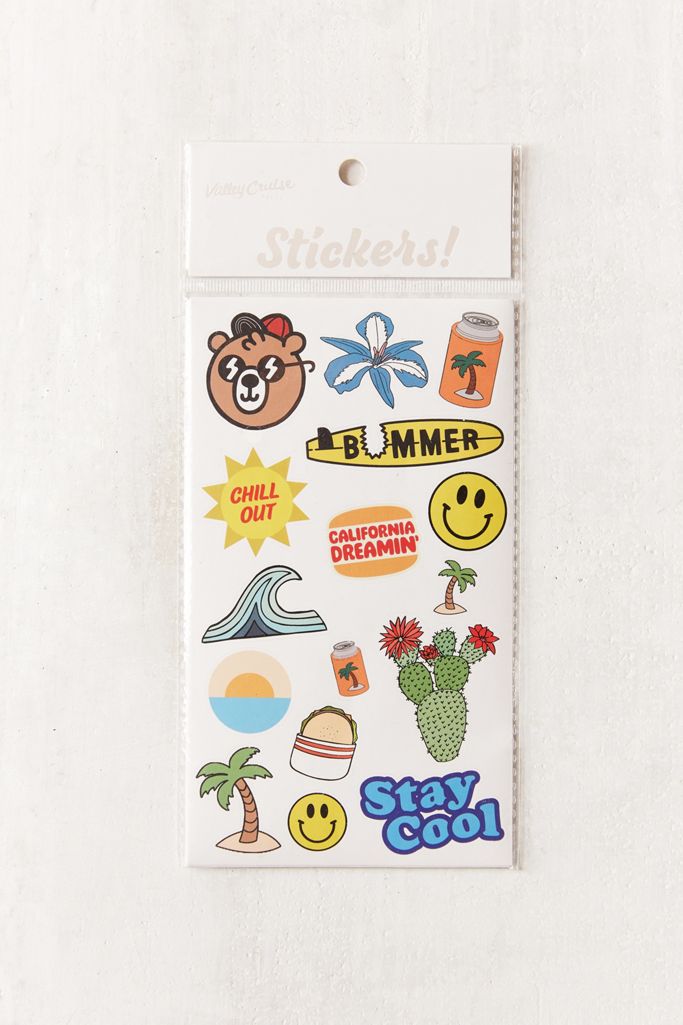 Valley Cruise Press Sticker Pack Urban Outfitters