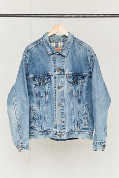 levi's flannel lined trucker jacket