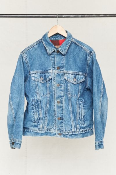 levi's flannel lined denim jacket